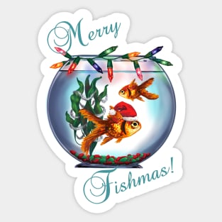 Merry Fishmas! Sticker